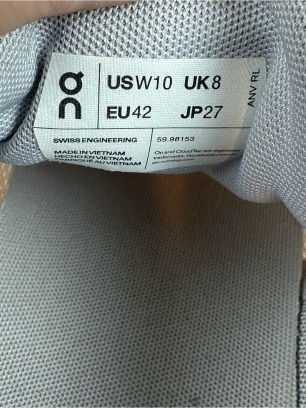 On Running Women's Cloud Sneakers - Pale Pink and Light Gray - Picture 5 of 5